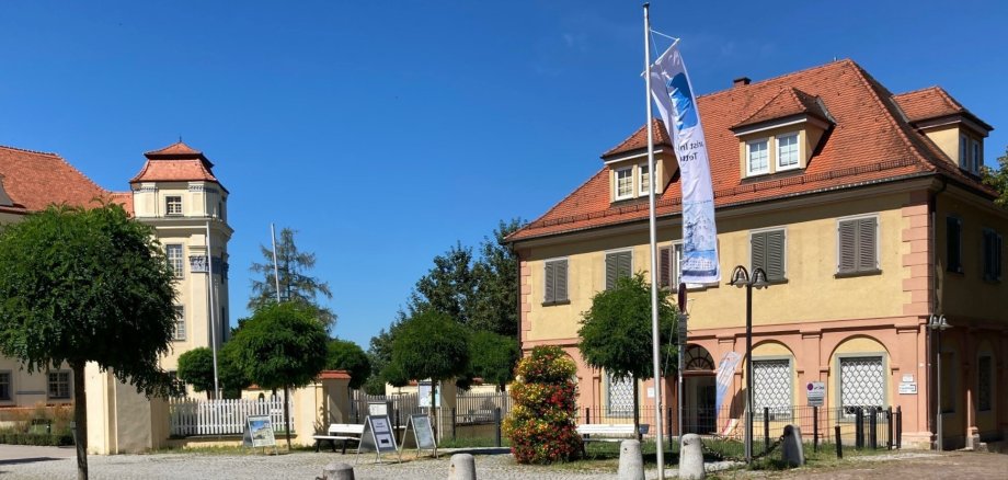 Außenansicht der Tourist Information Tettnang